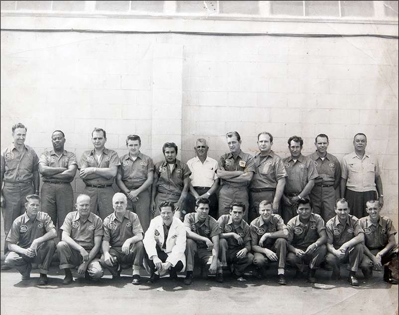 Group Photo outside 6926 Farmdale Plant